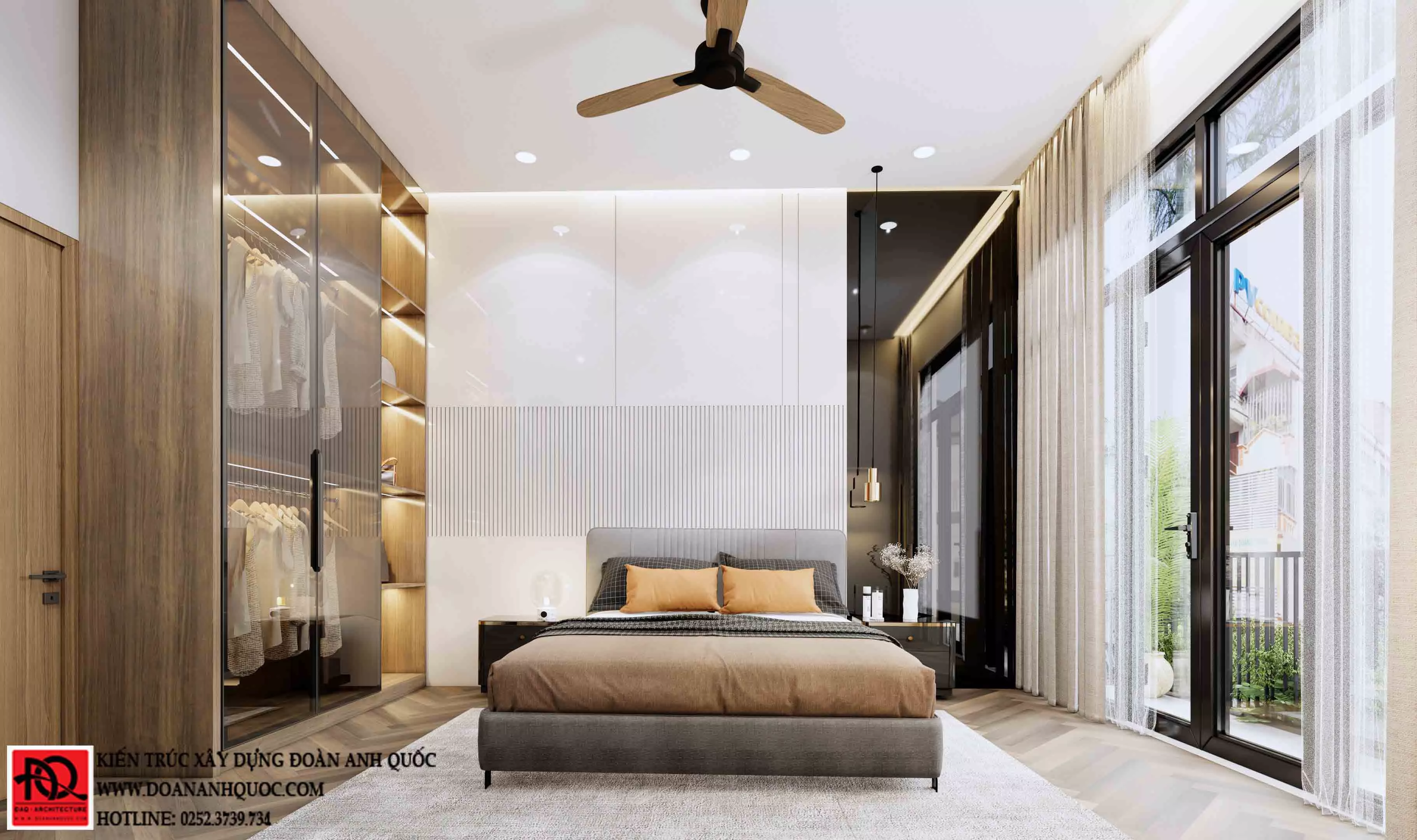 Thiết kế nội thất Phan Thiết mẫu nhà phố hiện đại 3 tầng 